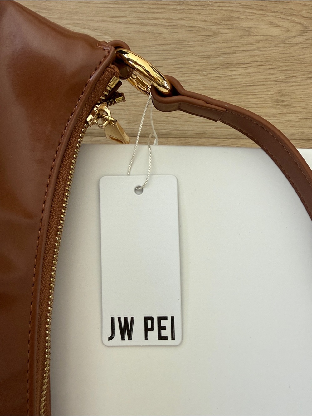 JW PEI Brown Shoulder Bag with Gold Hardware - Picture 2 of 6